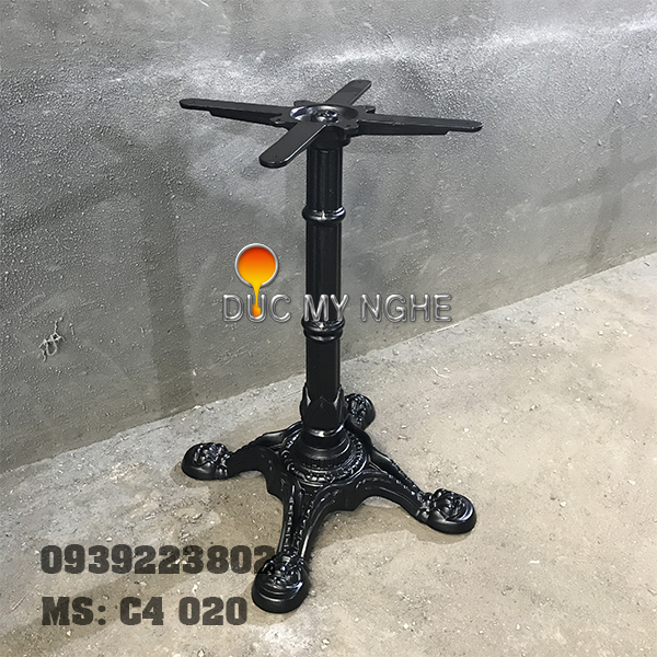 Bàn cafe 4 chân đầu lân gang đúc giá rẻ C4 020 h6